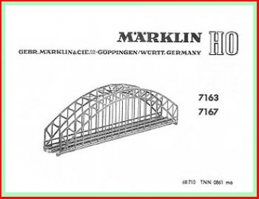 Märklin H0 Einbauanleitung (2) - für Bogenbrücken 7163 und 7167