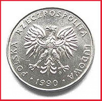 Polnische Münze - 20 Zlotych - 1990