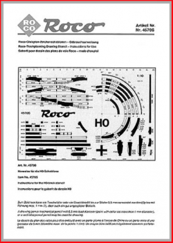 Roco Gebrauchsanweisung (2) - für Gleisplan-Zeichenschablone 4570 S