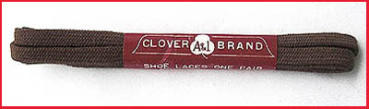 Clover Brand Schnürsenkel - 1 Paar (2 Stück) in braun