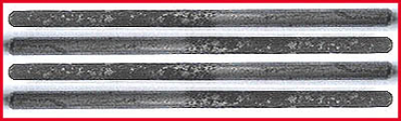Märklin Metallbaukasten - Welle 13/9 (2a) - vier Stück je 9 cm lang