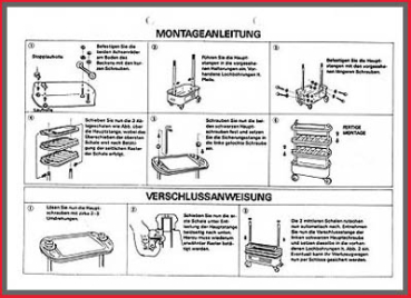Montageanleitung - für Werkstattwagen - Original
