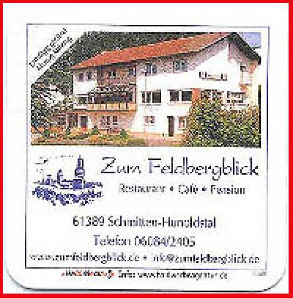 Bierdeckel -  Zum Feldbergblick - Schmitten-Hunoldstal