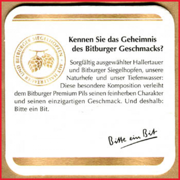 Bierdeckel Bitburger