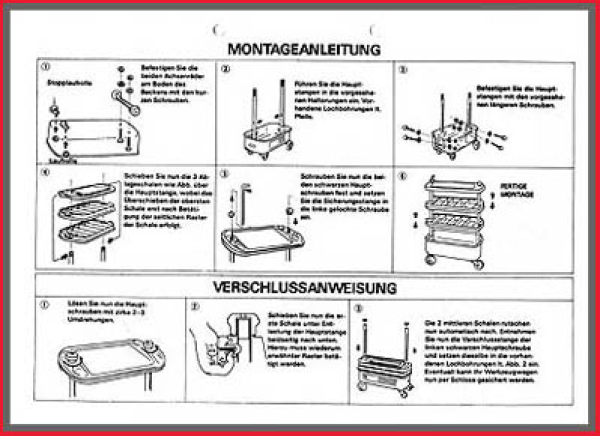 Montageanleitung Werkstattwagen