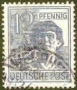 Deutsche Post - Wert 12 Pfennig