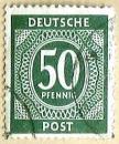 Deutsche Post - Wert 50 Pfennig