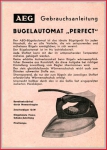 AEG Gebrauchsanleitung - für Bügelautomat "Perfect" - Original