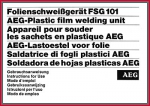 AEG Gebrauchsanweisung