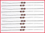 10 Kohleschicht-Widerstände - 3,9 Ohm