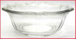 Glasschale - mit erhabenen Streifenmustern