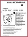 Grohe - Technische Produktinformation (2) - Einhandmischbatterien Europlus 33476, 33477, 33685 und 33686 - Original