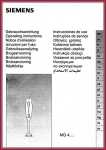 Siemens Gebrauchsanleitung - für Universalzerkleinerer MQ 4.... - Original