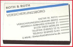 Zündholzschachtel - Roth & Roth Versicherungsbüro